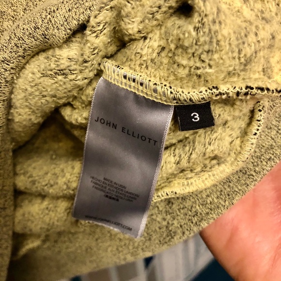 BNWT Size Large (3) - John Elliott Beach French Terry Hoodie Co Mix Volt - Picture 8 of 8